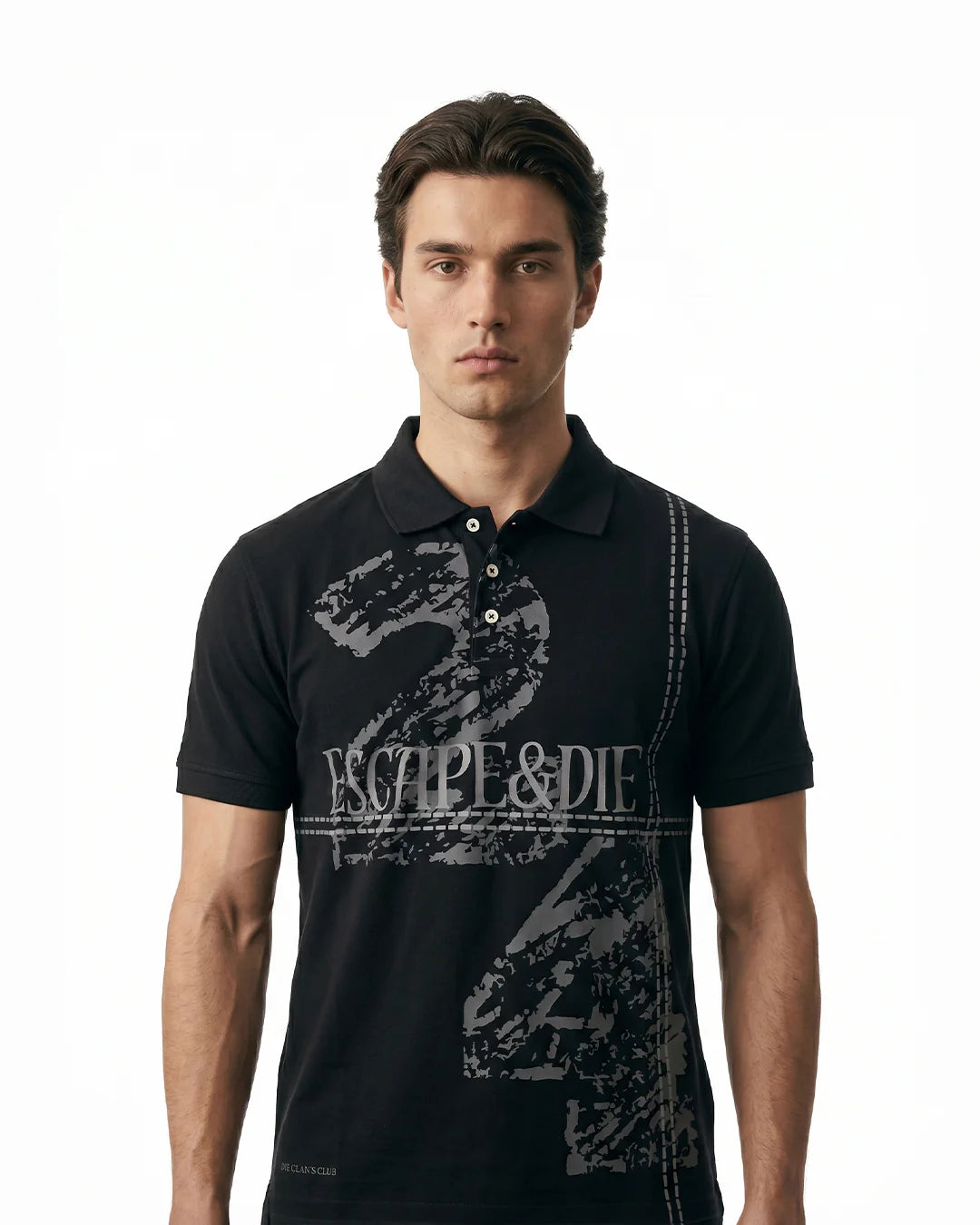 Escape Black Polo tee