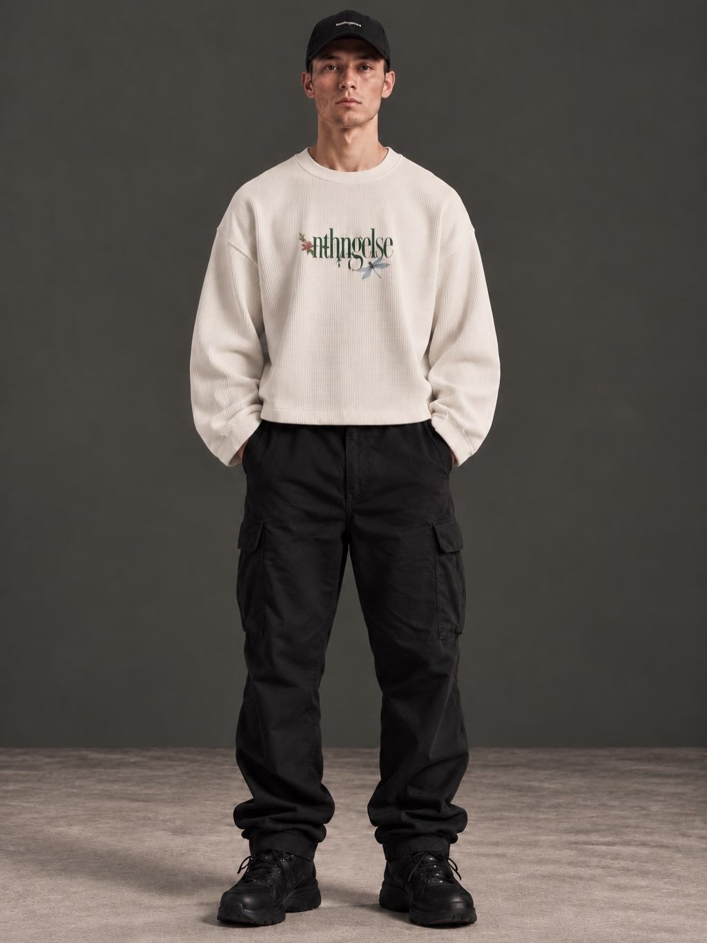 Jungle waffle white