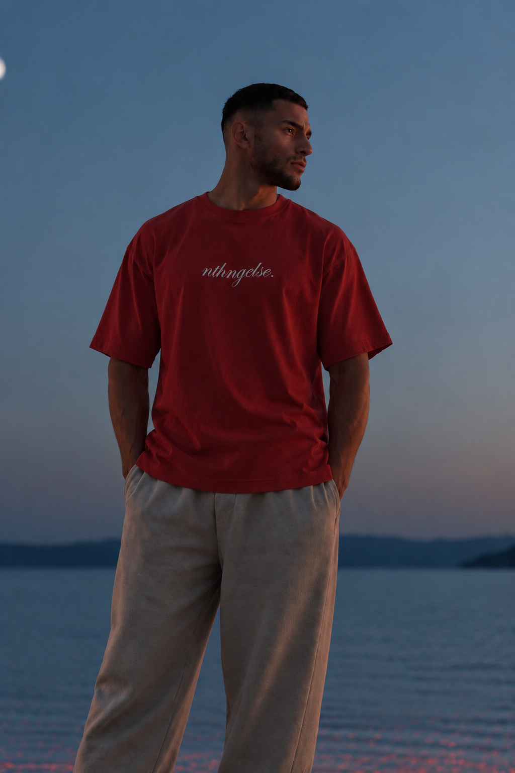 Red romance oversized tshirt