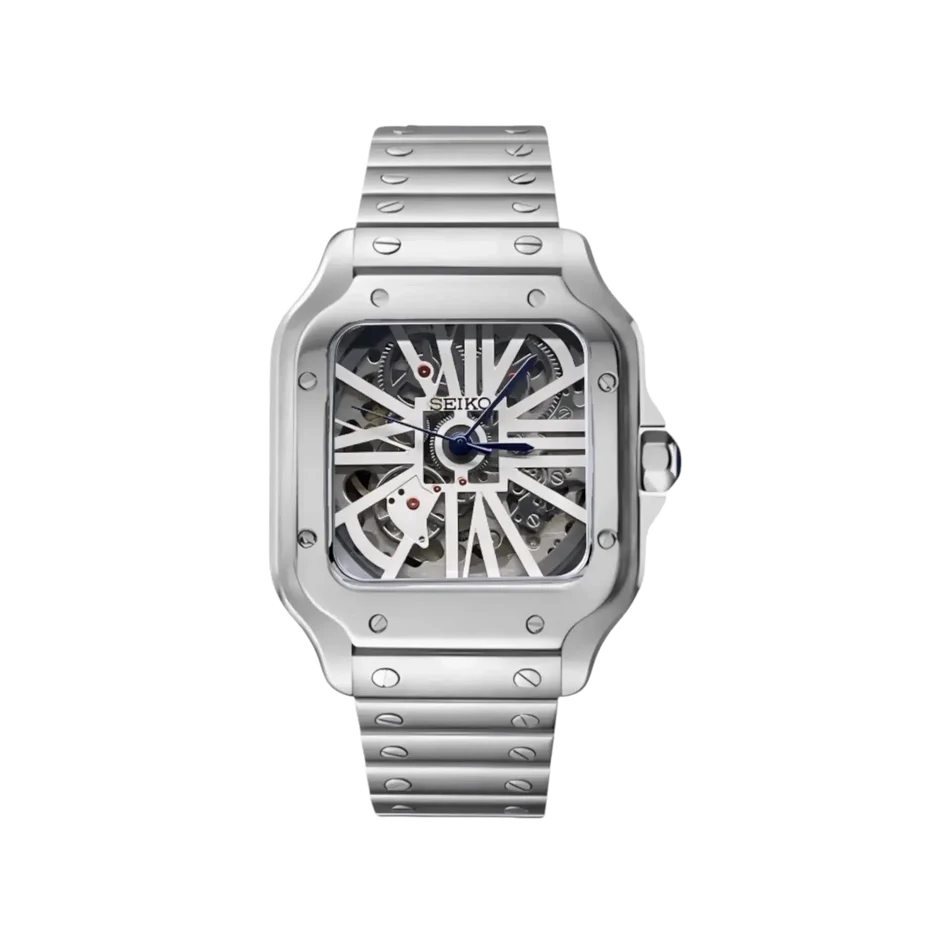 SEIKO SANTOS WHITE SKELETON