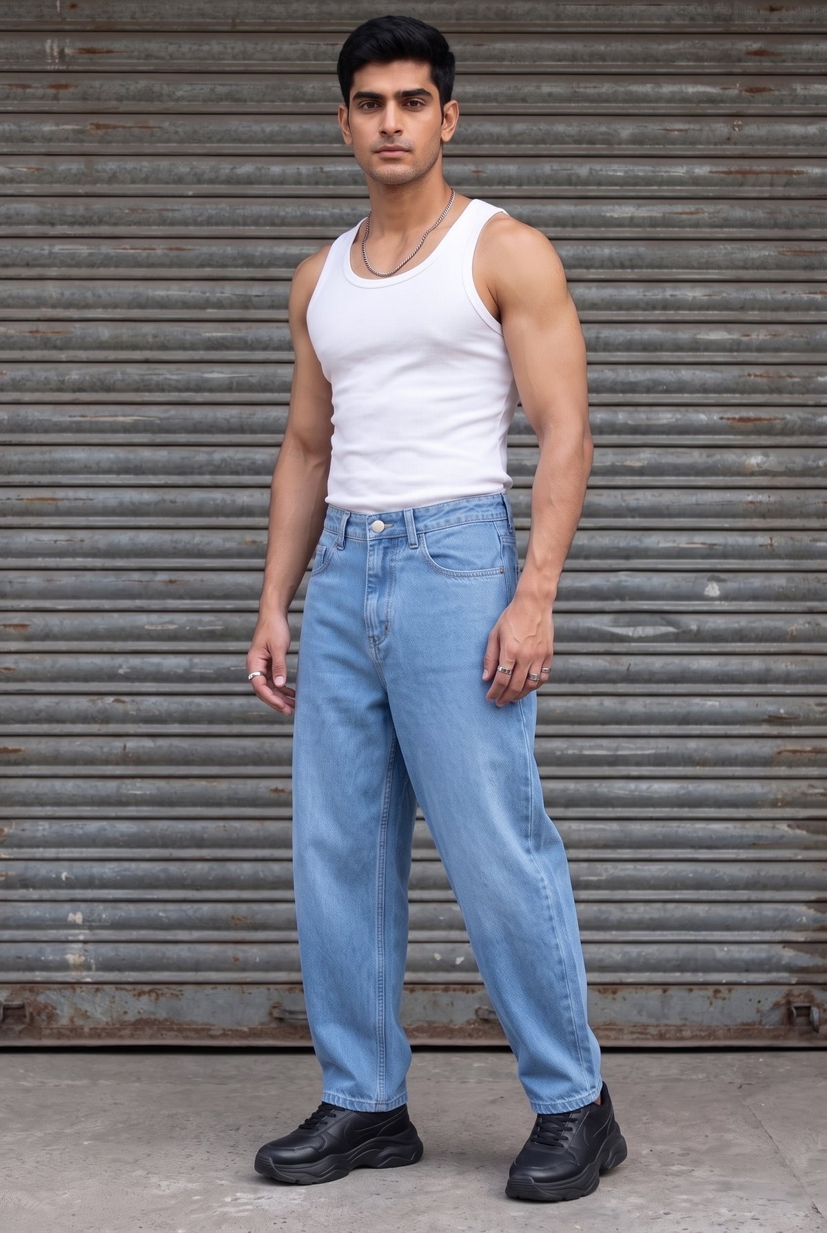 Balloon fit denims