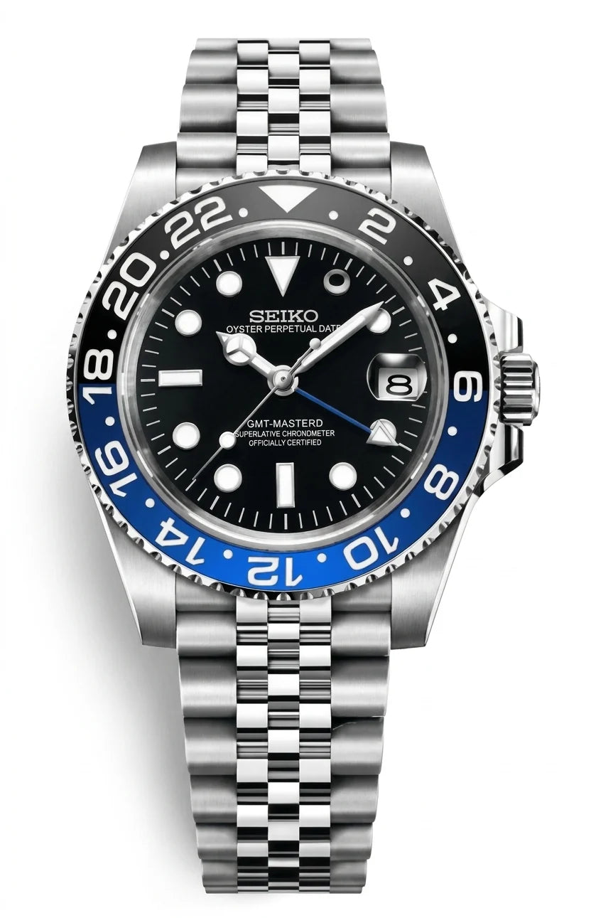 SEIKO MOD GMT BATMAN