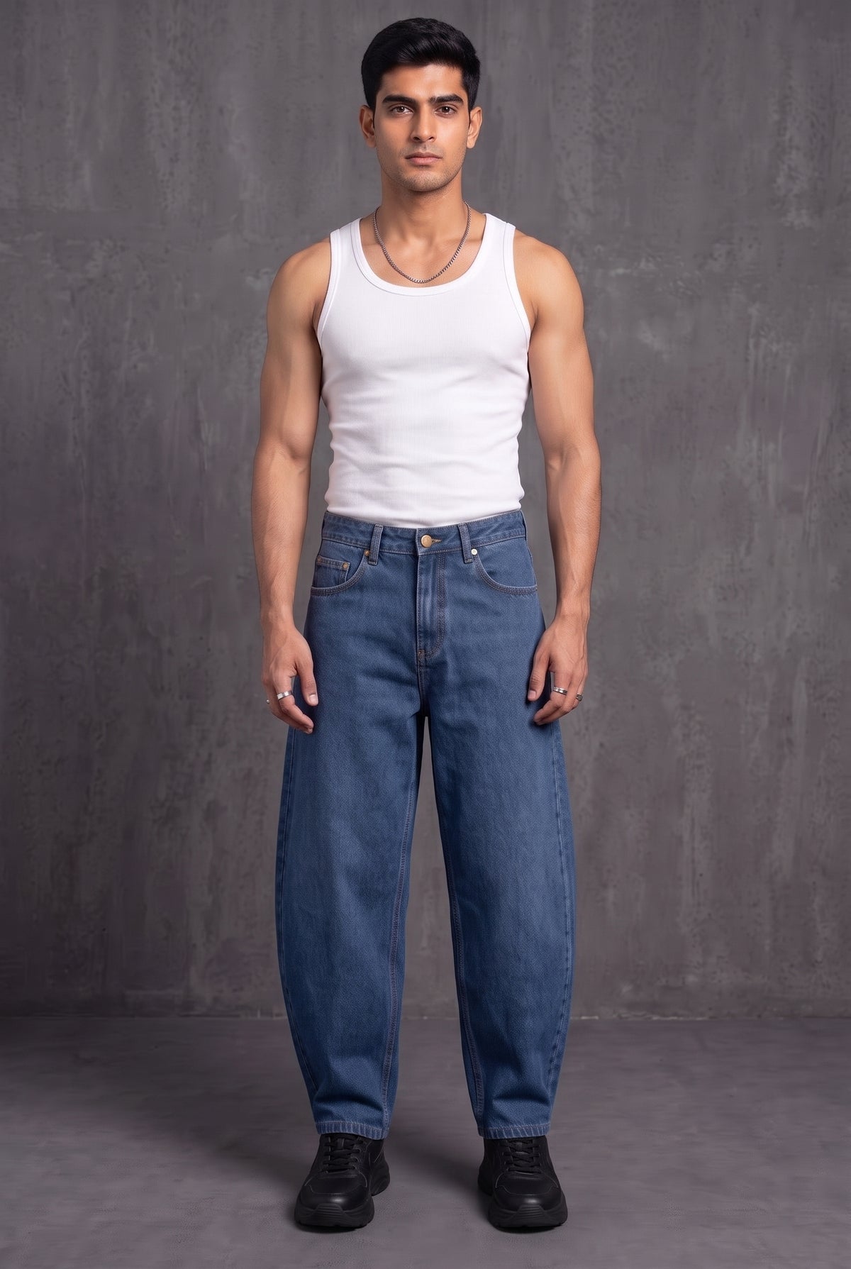 Balloon fit denims