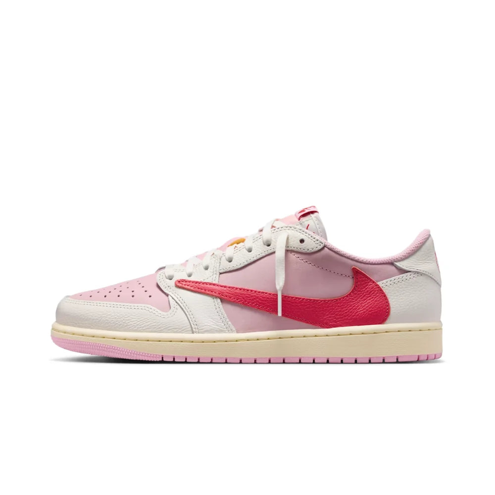 Jordan 1 Retro Low Og Sp Travis Scott Sail Tropical Pink