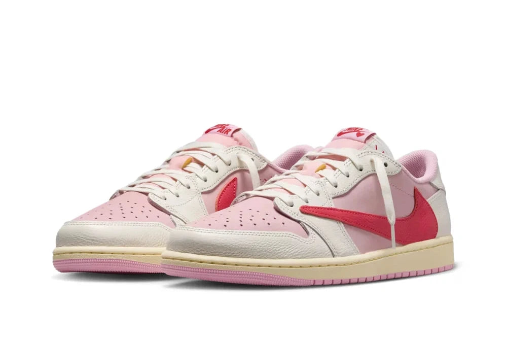 Jordan 1 Retro Low Og Sp Travis Scott Sail Tropical Pink