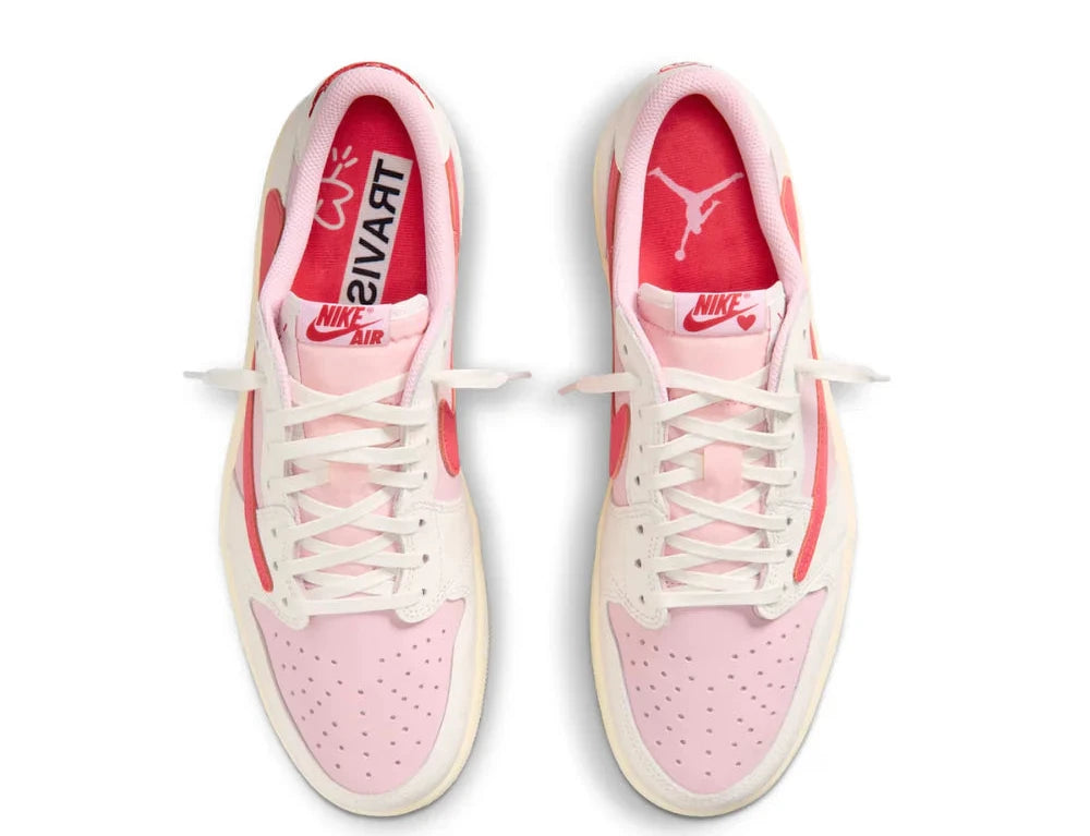 Jordan 1 Retro Low Og Sp Travis Scott Sail Tropical Pink