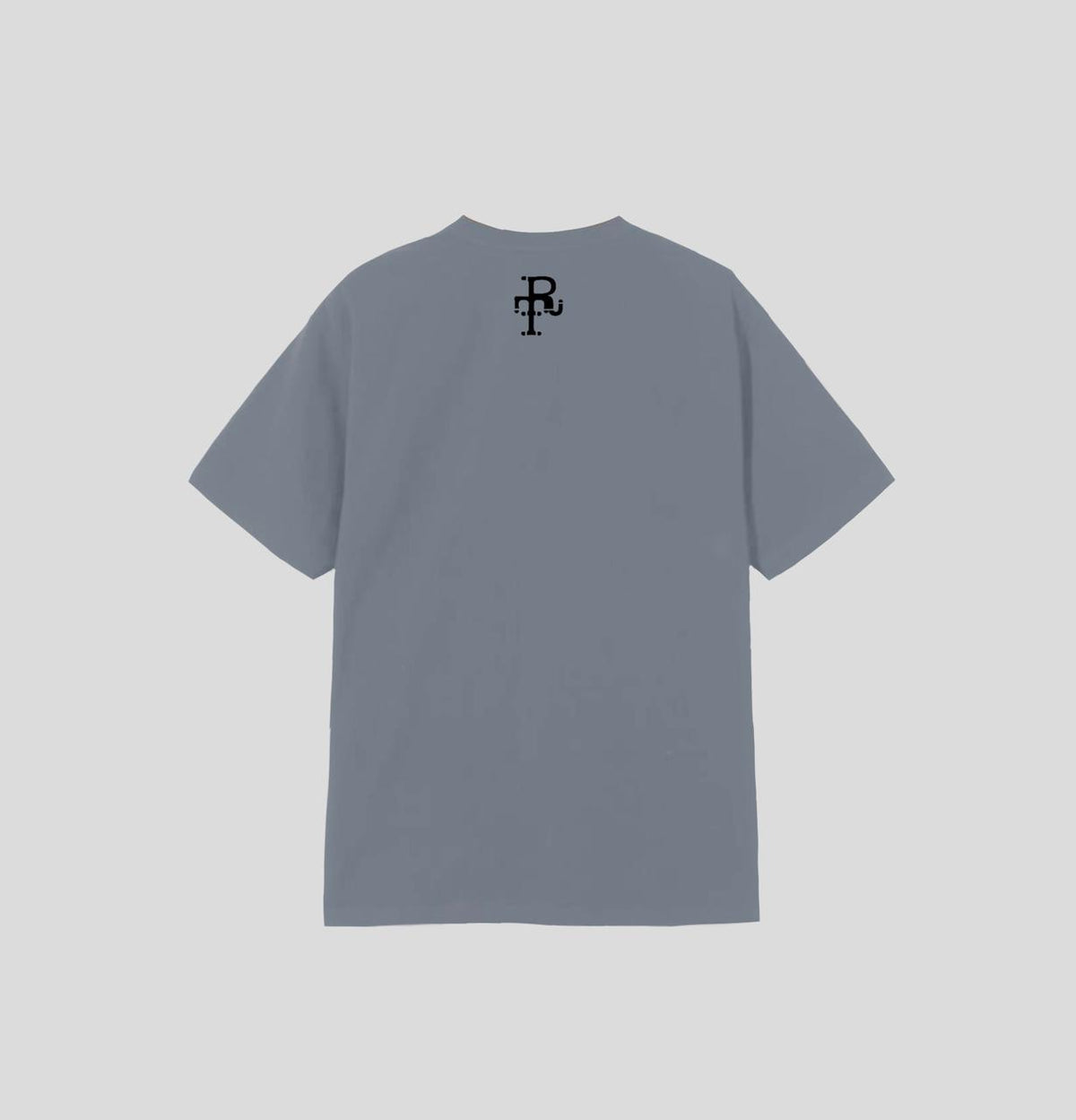 GREY OVERSIZED ROUND NECK T-SHIRT