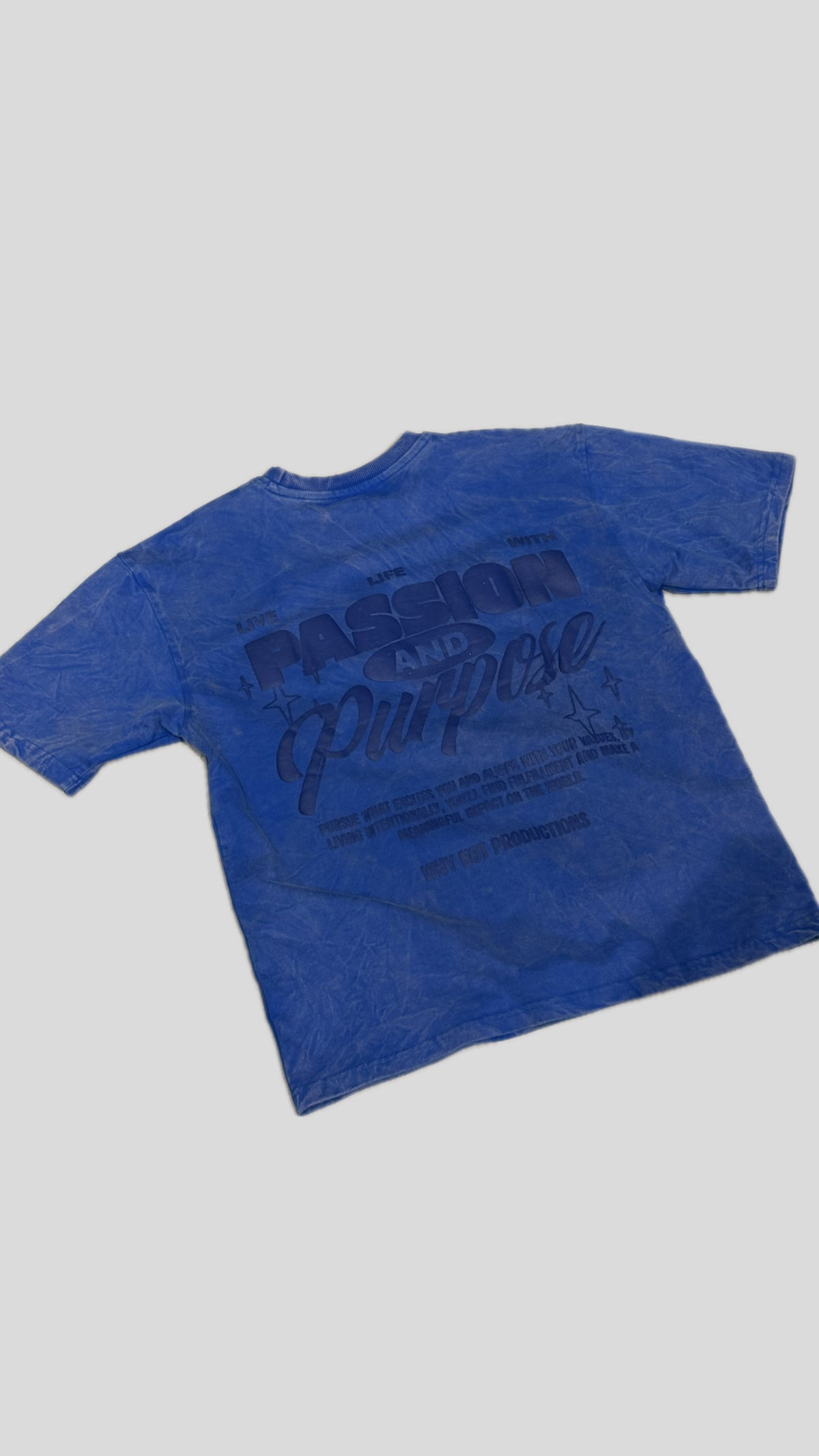 Purpose in blue acid wash