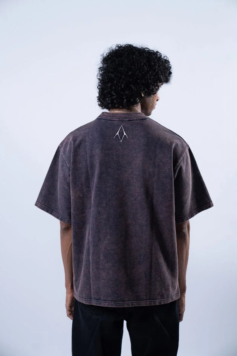 Washed tee- Navy blue