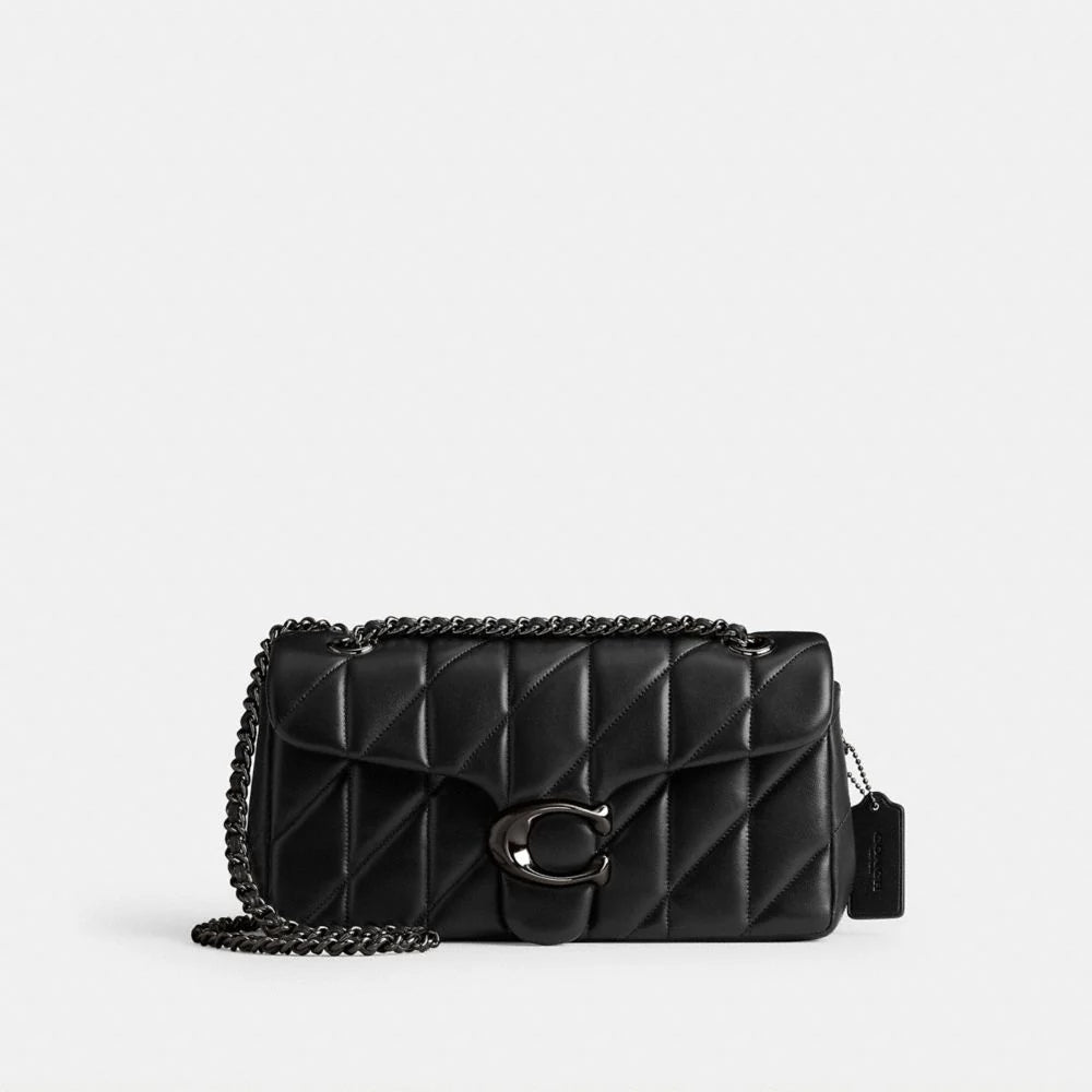 Coach Tabby Shoulder Bag 26 With Pillow Quilting Pewter Black